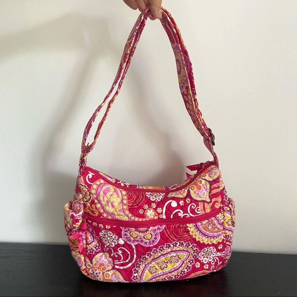 Vera Bradley Raspberry Fizz Crossbody Shoulder Bag